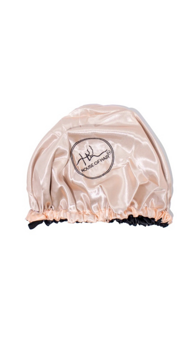 Silk Hair Bonnet in Pink or Black