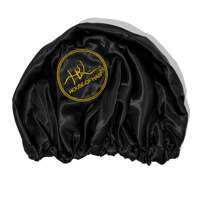 Silk Hair Bonnet in Pink or Black