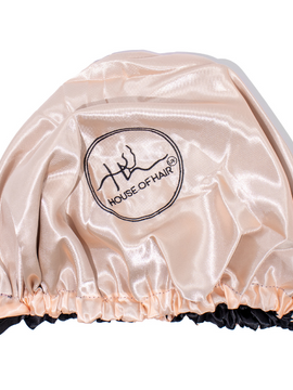 Silk Hair Bonnet in Pink or Black