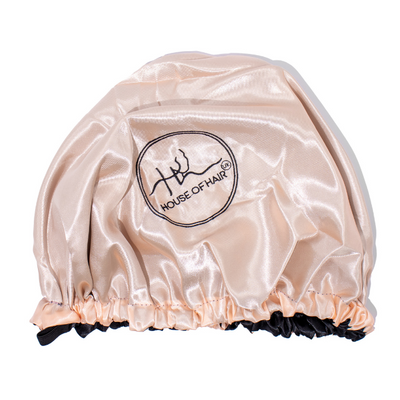 Silk Hair Bonnet in Pink or Black