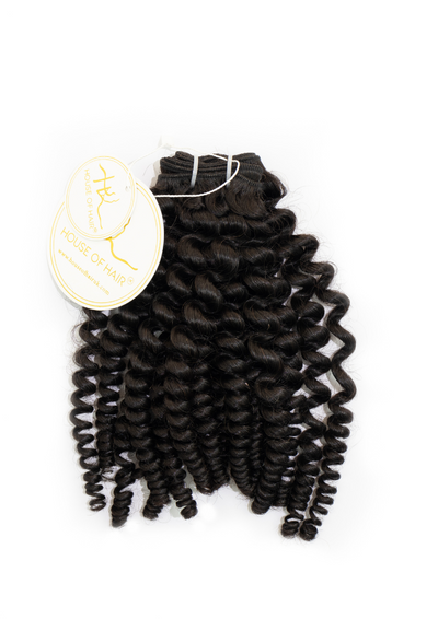 Deep Curly Weft Ebony (1B)