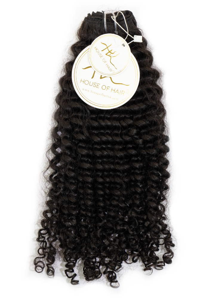 Tight Curly Weft Ebony (1B)