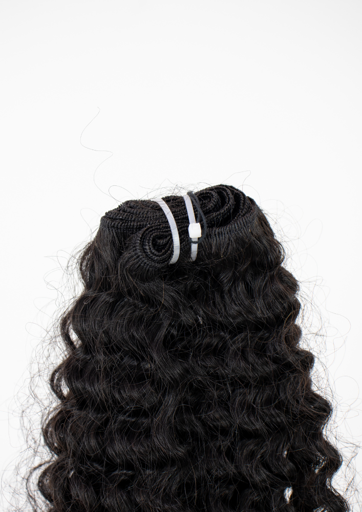 Tight Curly Weft Ebony (1B)