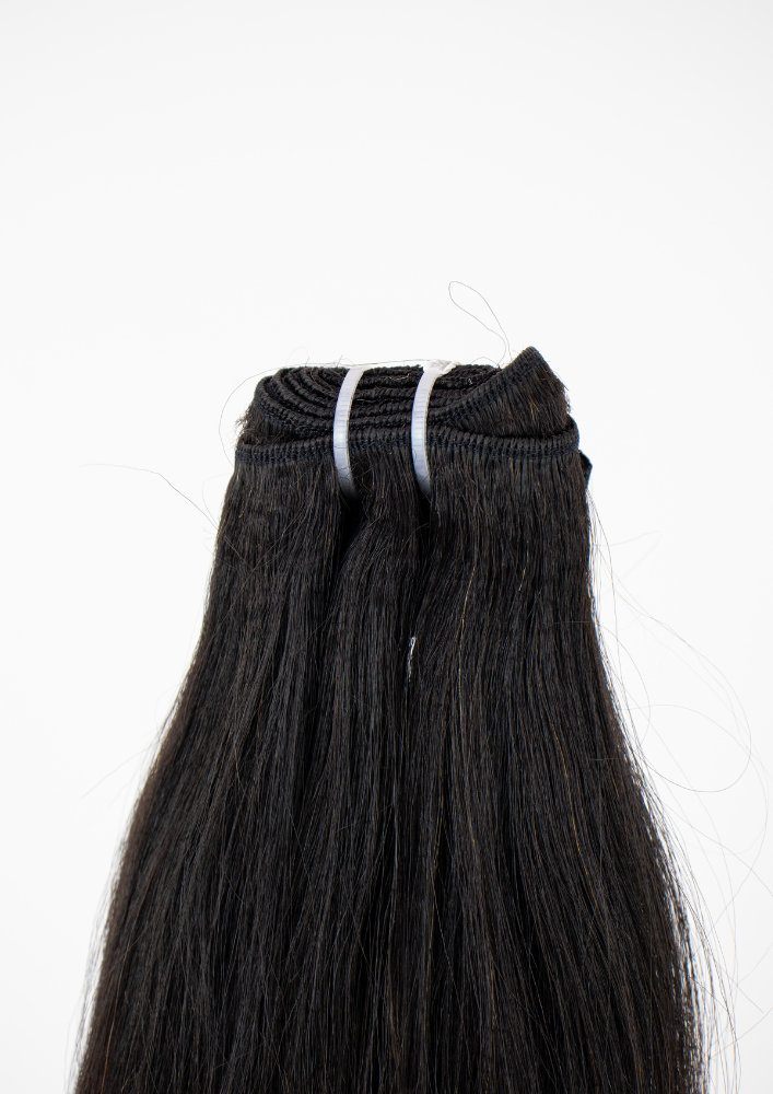 Yaki Straight Weft Ebony (1B)