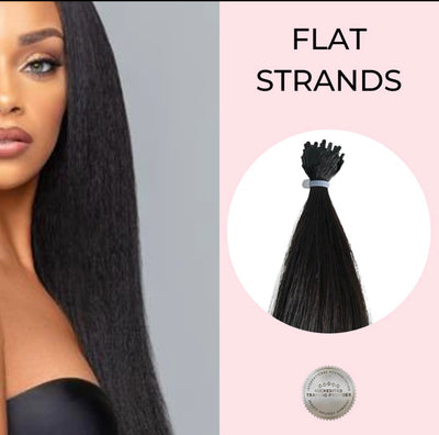 Yaki Flat Strands Ebony (1B)